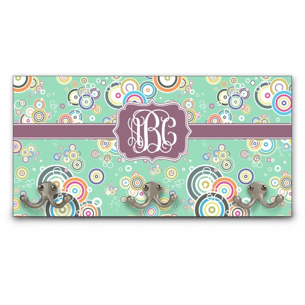 Custom Colored Circles Wall Mounted Coat Rack (Personalized)