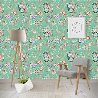Colored Circles Wallpaper & Surface Covering