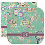 Colored Circles Facecloth / Wash Cloth (Personalized)