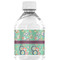 Colored Circles Water Bottle Label - Back View