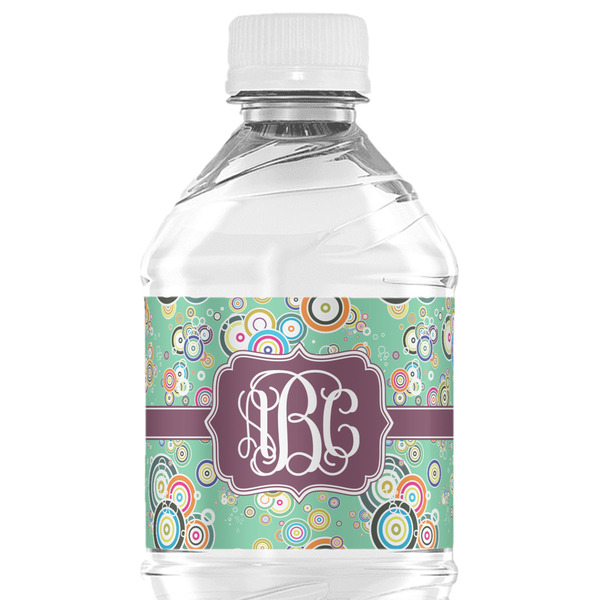 Custom Colored Circles Water Bottle Labels - Custom Sized (Personalized)