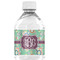 Colored Circles Water Bottle Label - Single Front