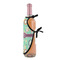 Colored Circles Wine Bottle Apron - DETAIL WITH CLIP ON NECK