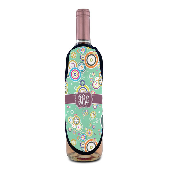 Colored Circles Wine Bottle Apron - IN CONTEXT