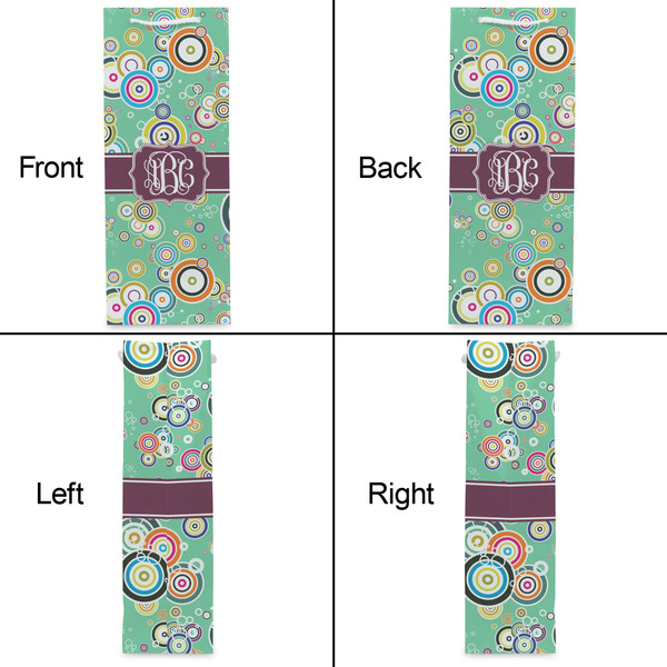 Colored Circles Wine Gift Bag - Gloss - Approval