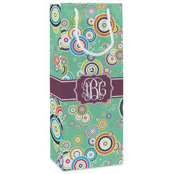 Colored Circles Wine Gift Bags (Personalized)