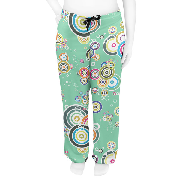 Colored Circles Women's Pj on model - Front