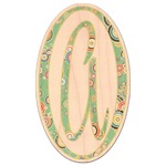 Colored Circles Genuine Maple or Cherry Wood Sticker (Personalized)