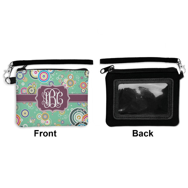 Colored Circles Wristlet ID Cases - Front & Back