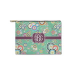 Colored Circles Zipper Pouch - Small - 8.5"x6" (Personalized)
