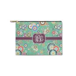 Colored Circles Zipper Pouch - Small - 8.5"x6" (Personalized)