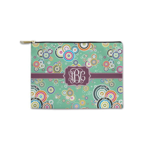 Custom Colored Circles Zipper Pouch - Small - 8.5"x6" (Personalized)