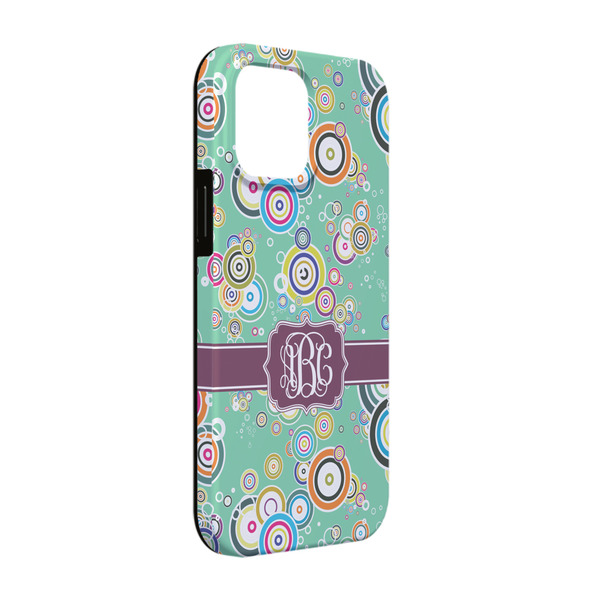 Custom Colored Circles iPhone Case - Rubber Lined - iPhone 13 Pro (Personalized)