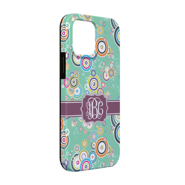 Custom Colored Circles iPhone Case - Rubber Lined - iPhone 13 (Personalized)