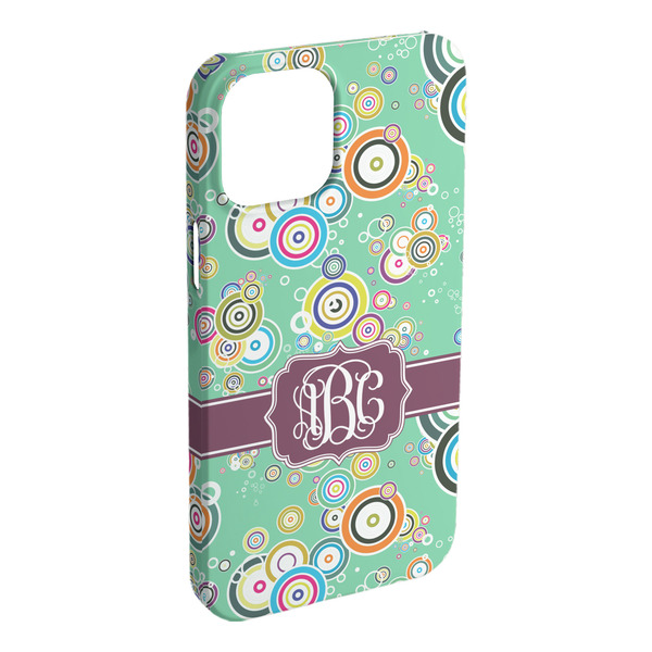 Custom Colored Circles iPhone Case - Plastic (Personalized)