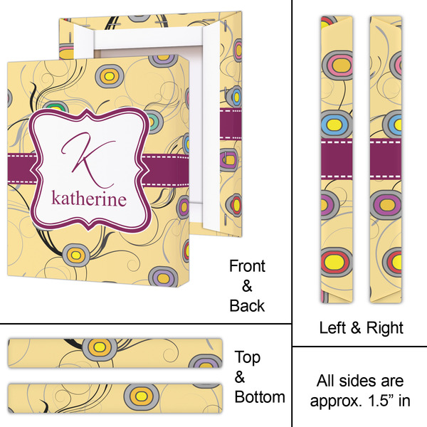 Ovals & Swirls 11x14 - Canvas Print - Approval