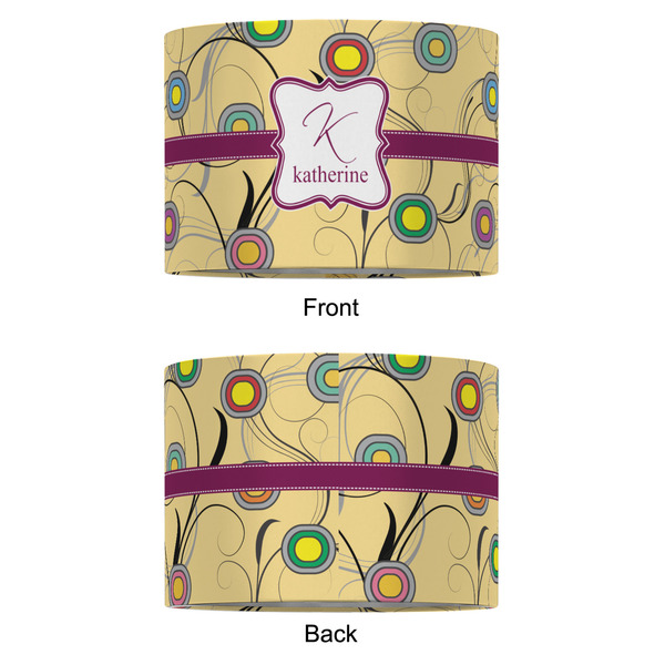 Ovals & Swirls 12" Drum Lampshade - APPROVAL (Fabric)