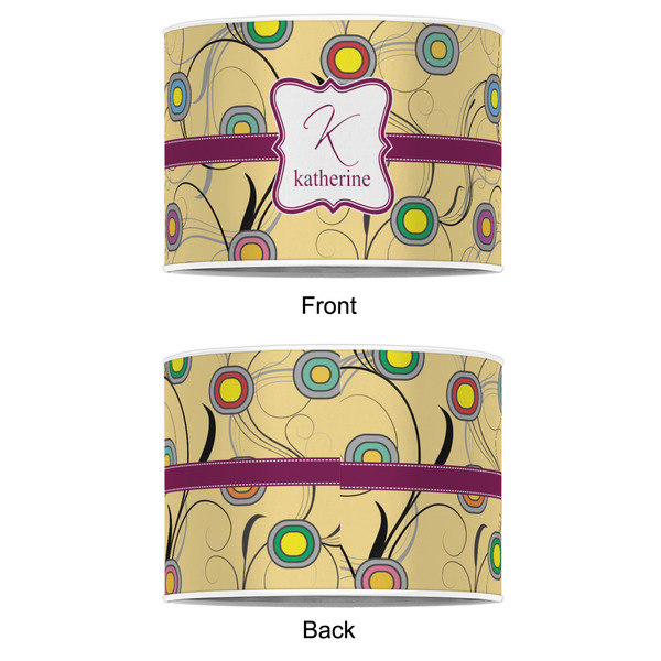 Ovals & Swirls 12" Drum Lampshade - APPROVAL (Poly Film)