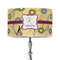 Ovals & Swirls 12" Drum Lampshade - ON STAND (Poly Film)