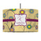 Ovals & Swirls 12" Drum Pendant Lamp - Fabric (Personalized)