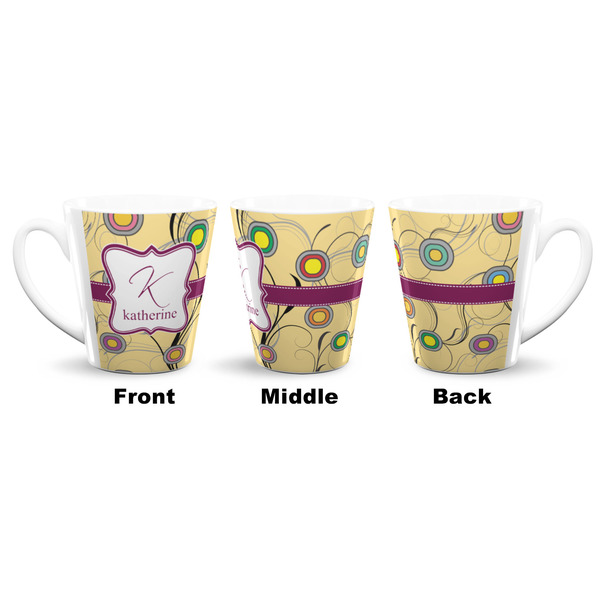 Ovals & Swirls 12 Oz Latte Mug - Approval