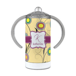Ovals & Swirls 12 oz Stainless Steel Sippy Cup (Personalized)