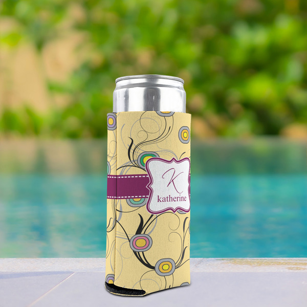 Ovals & Swirls Can Cooler - Tall 12oz - In Context