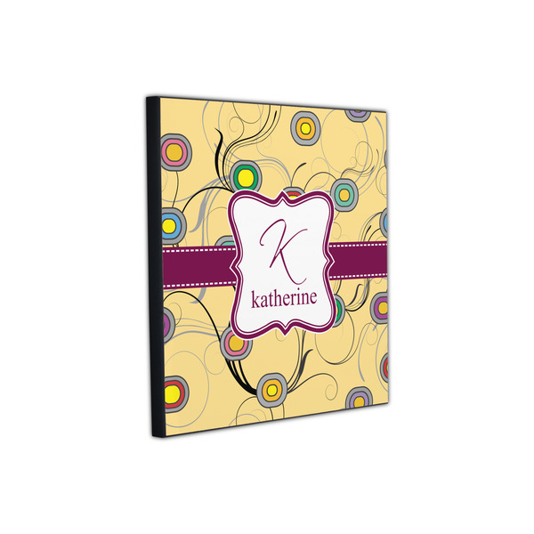 Ovals & Swirls 12x12 Wood Print - Angle View