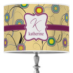 Ovals & Swirls 16" Drum Lamp Shade - Poly-film (Personalized)