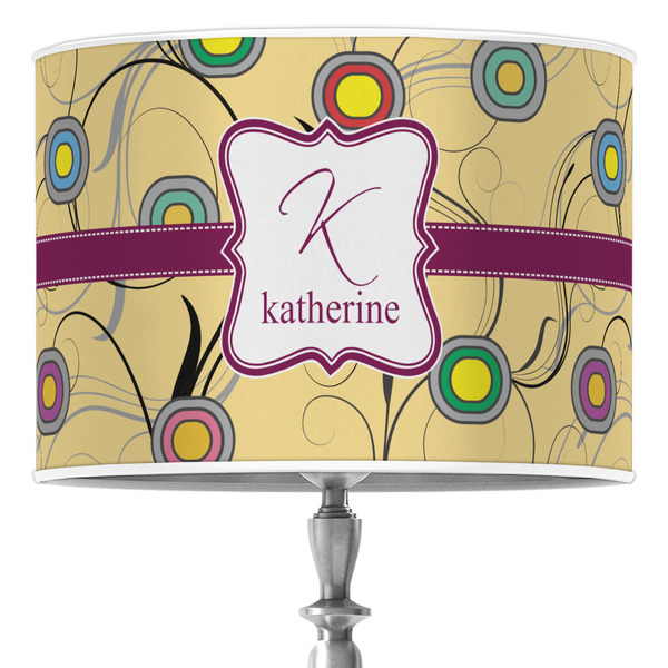 Custom Ovals & Swirls Drum Lamp Shade (Personalized)