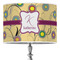 Ovals & Swirls 16" Drum Lampshade - ON STAND (Poly Film)