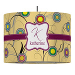 Ovals & Swirls Drum Pendant Lamp (Personalized)