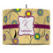 Ovals & Swirls Drum Pendant Lamp (Personalized)