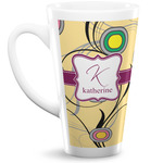 Ovals & Swirls 16 Oz Latte Mug (Personalized)