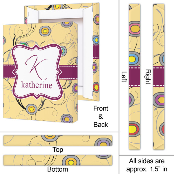 Ovals & Swirls 16x20 - Canvas Print - Approval