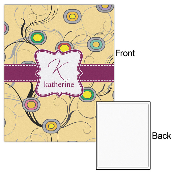 Ovals & Swirls 16x20 - Matte Poster - Front & Back