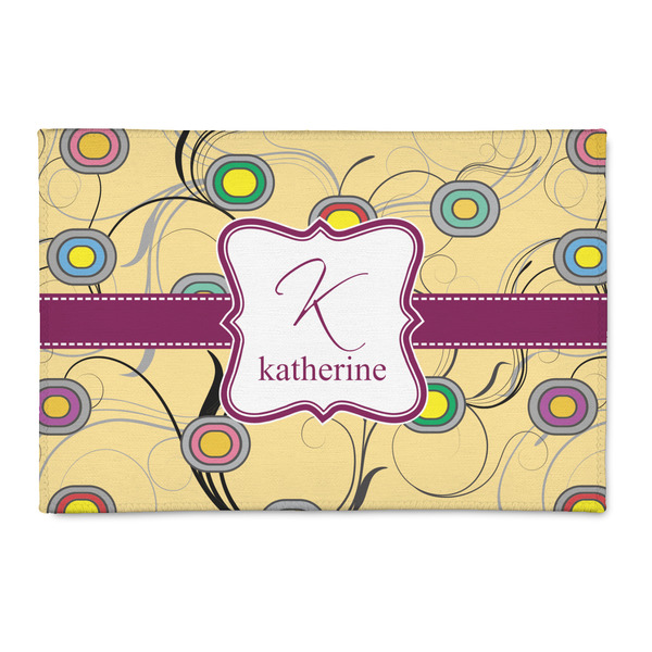 Custom Ovals & Swirls Patio Rug (Personalized)