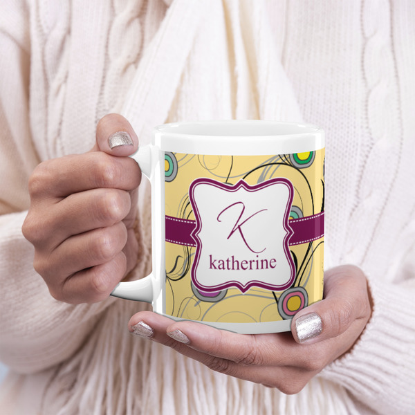 Ovals & Swirls 20oz Coffee Mug - LIFESTYLE