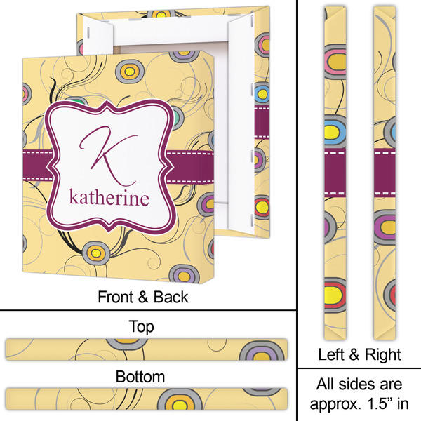 Ovals & Swirls 20x24 - Canvas Print - Approval