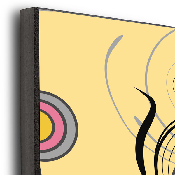 Ovals & Swirls 20x24 Wood Print - Closeup