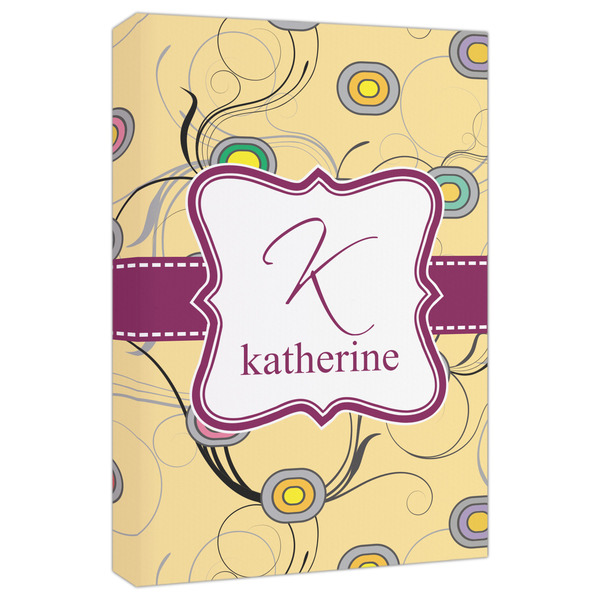 Custom Ovals & Swirls Canvas Print - 20x30 (Personalized)