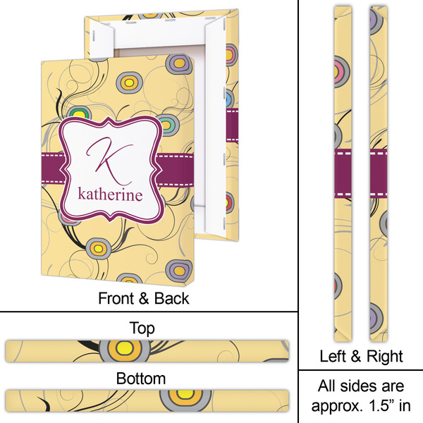 Ovals & Swirls 20x30 - Canvas Print - Approval