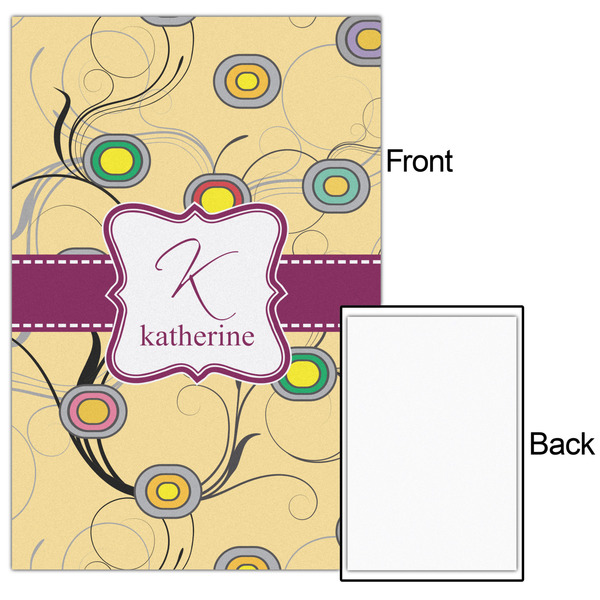 Ovals & Swirls 20x30 - Matte Poster - Front & Back
