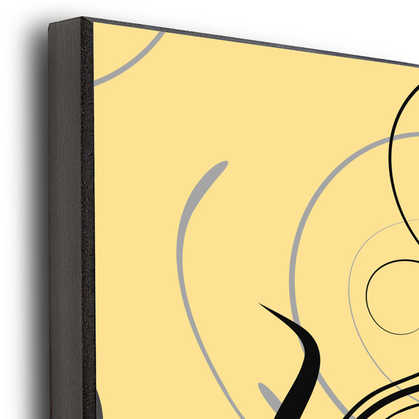 Ovals & Swirls 20x30 Wood Print - Closeup