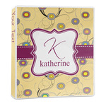Ovals & Swirls 3-Ring Binder - 1 inch (Personalized)