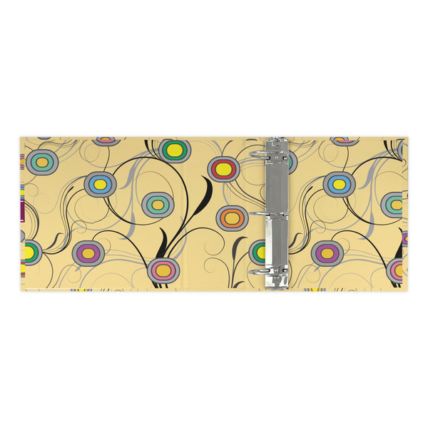 Ovals & Swirls 3 Ring Binders - Full Wrap - 3" - OPEN INSIDE