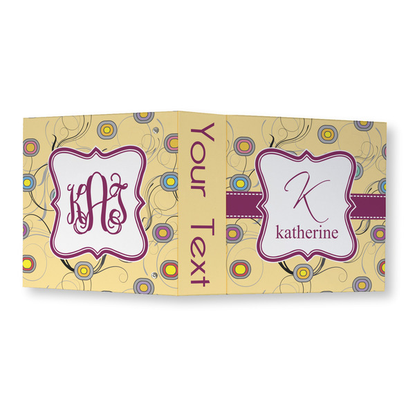 Ovals & Swirls 3 Ring Binders - Full Wrap - 3" - OPEN OUTSIDE