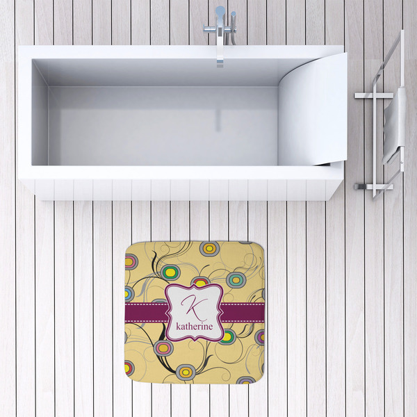 Ovals & Swirls 48x48 Foam Memory Mat - LIFESTYLE