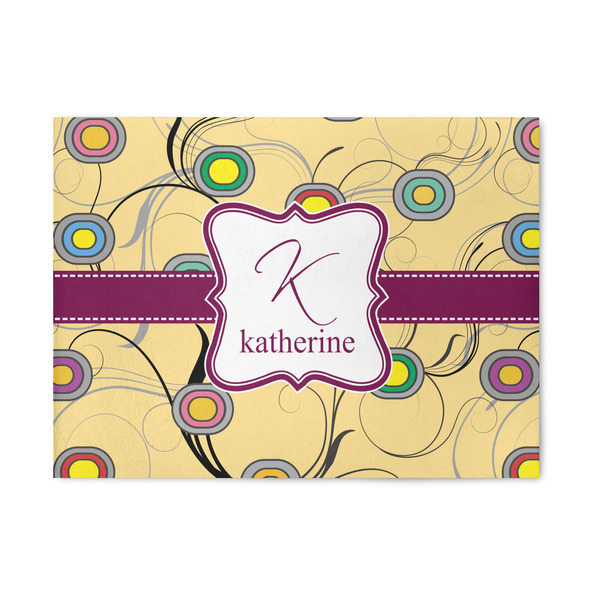 Custom Ovals & Swirls Area Rug (Personalized)