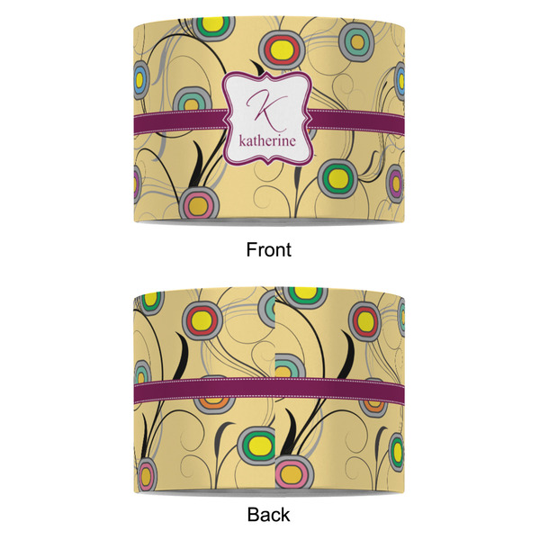 Ovals & Swirls 8" Drum Lampshade - APPROVAL (Fabric)